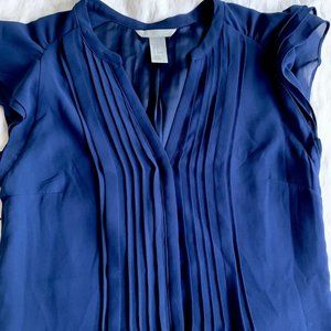 Pleated blue H&M dress